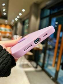 Vỏ điện thoại trang trí trái tim - Màu tím hoa cà - Xem 3