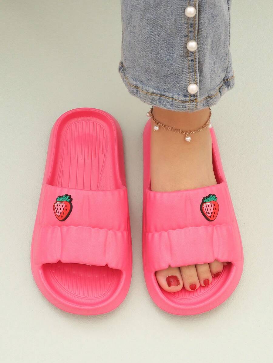 Trang trí dâu tây cho phụ nữ Trang trí một dải, Trang trình bày thời trang EVA - Màu Hồng Tươi - Xem 1