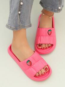 Trang trí dâu tây cho phụ nữ Trang trí một dải, Trang trình bày thời trang EVA - Màu Hồng Tươi - Xem 6