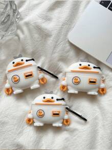 可爱卡通鸭子设计硅胶保护壳兼容 AirPods 兼容 AirPods1/2 AirPods Pro - 彩色 - 查看 3