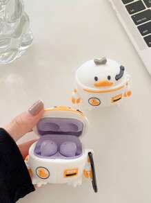 可爱卡通鸭子设计硅胶保护壳兼容 AirPods 兼容 AirPods1/2 AirPods Pro - 彩色 - 查看 6