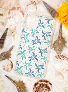 Vỏ điện thoại trong suốt rùa biển hoạt hình - Nhiều màu - Xem 3