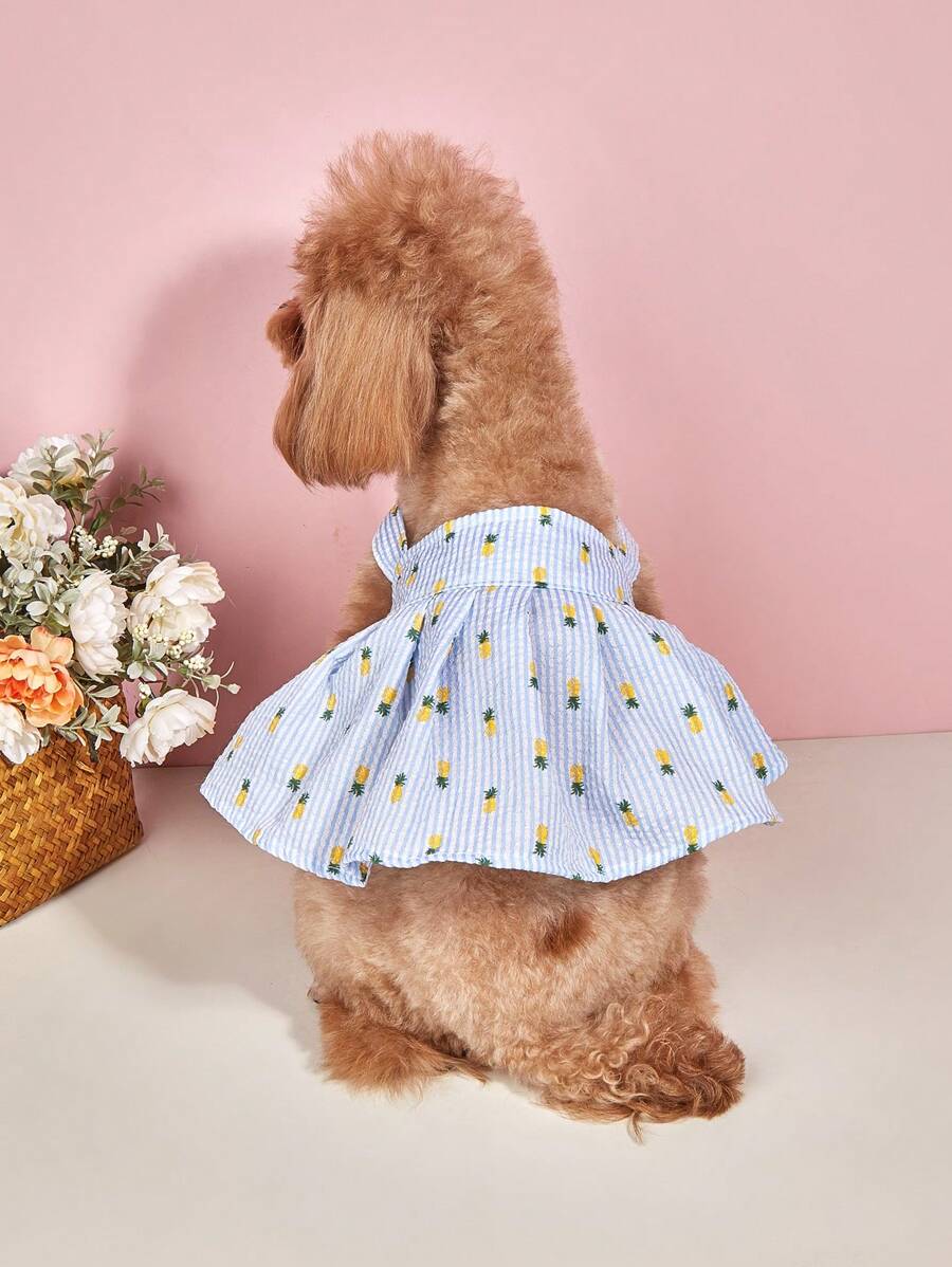 1 Váy Thú Cưng In Hình Quả Dứa Cho Chó Và Mèo Cho Mùa Hè - Nhiều màu - Xem 1