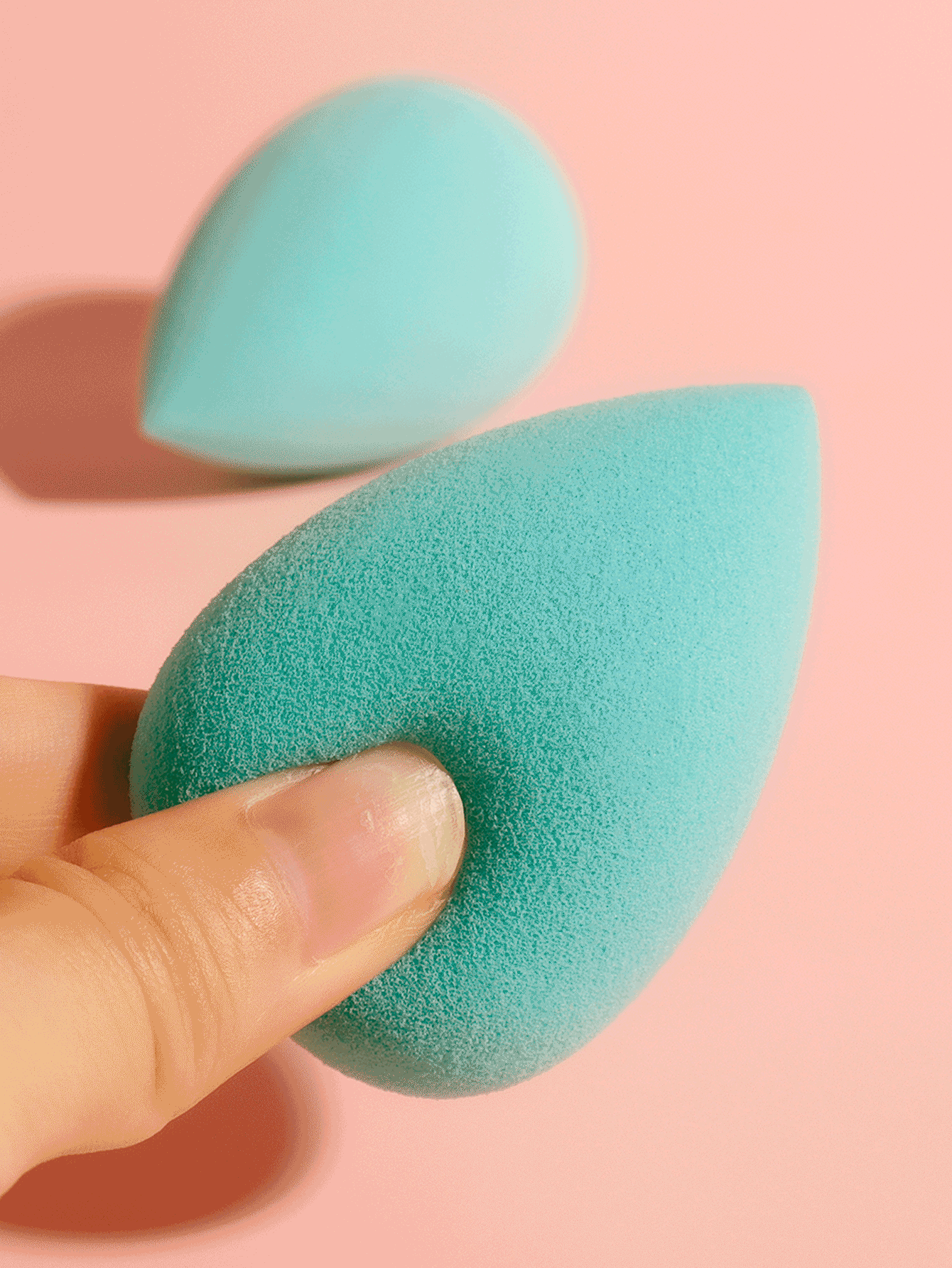 Dry Wet Use Beauty Egg Makeup Egg Set, 2pcs Soft To Touch Makeup Sponge Suitable For All Skin