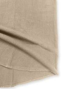 Men Solid Half Button Shirt - Khaki - View 4
