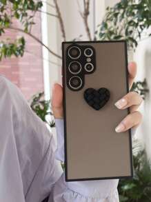 Ốp điện thoại hình trái tim, phiên bản quốc tế, không phải phiên bản nội địa. - màu đen - Xem 4