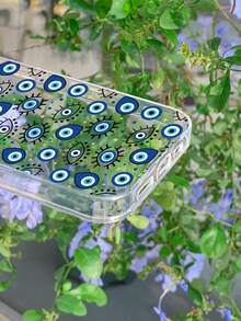 邪惡之眼圖案透明手機殼 - 彩色 - 查看 3