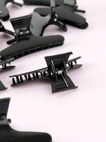 Hair Clips,12Pcs Salon Butterfly Hair Clip Hair Clips For Styling Hair Diy Styling Tools - Black - View 3