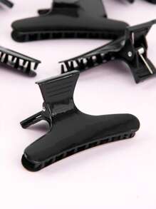 Hair Clips,12Pcs Salon Butterfly Hair Clip Hair Clips For Styling Hair Diy Styling Tools - Black - View 6