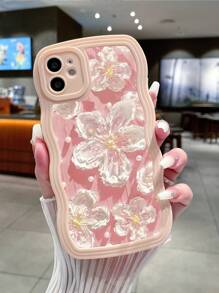 Flower Pink Floral Phone Case - Baby Pink - View 1