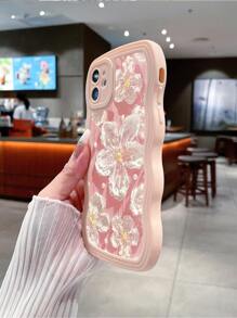 Flower Pink Floral Phone Case - Baby Pink - View 5
