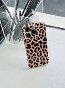 Apple Animal Print Leopard Phone Case Compatible With IPhone15/15Plus/15Pro/15Promax - Camel - View 2