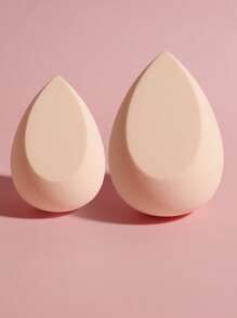 干湿使用美容蛋化妆海绵套装，2 件柔软触感化妆海绵适合所有皮肤类型的化妆海绵化妆搅拌器 - 彩色 - 查看 3