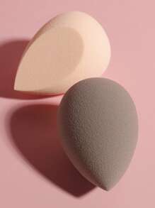 干湿使用美容蛋化妆海绵套装，2 件柔软触感化妆海绵适合所有皮肤类型的化妆海绵化妆搅拌器 - 彩色 - 查看 4