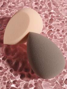 干湿使用美容蛋化妆海绵套装，2 件柔软触感化妆海绵适合所有皮肤类型的化妆海绵化妆搅拌器 - 彩色 - 查看 9