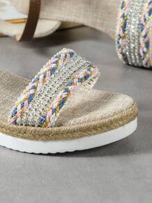 女士坡跟厚底涼鞋 - 彩色 - 查看 5