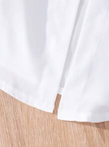 Tween Girl Shirred Cami Top & Flare Leg Trousers & Button Up Blouse - Multicolor - View 9