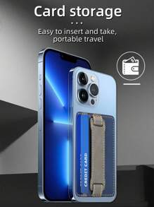 keyunfei 1pc Adhesive Card Holder Bag - Blue - View 1