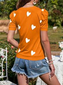 Breezaya Áo thun nữ Tim Giải trí - trái cam - Xem 2