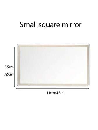 1pc Stainless Steel Car Sun Visor Mirror