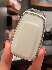 1入組水鑽裝飾TPR聚氨酯車鑰匙殼兼容豐田 - 彩色 - 查看 2