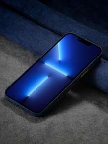 keyunfei Vỏ điện thoại tối giản - Màu xanh lam - Xem 5