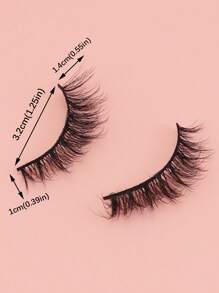 20 paia di ciglia finte separate, strisce di ciglia, ciglia, ciglia finte