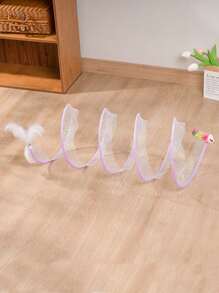 1pc Bell Decor Cat Tunnel For Cat For Playing - Multicolor - View 2