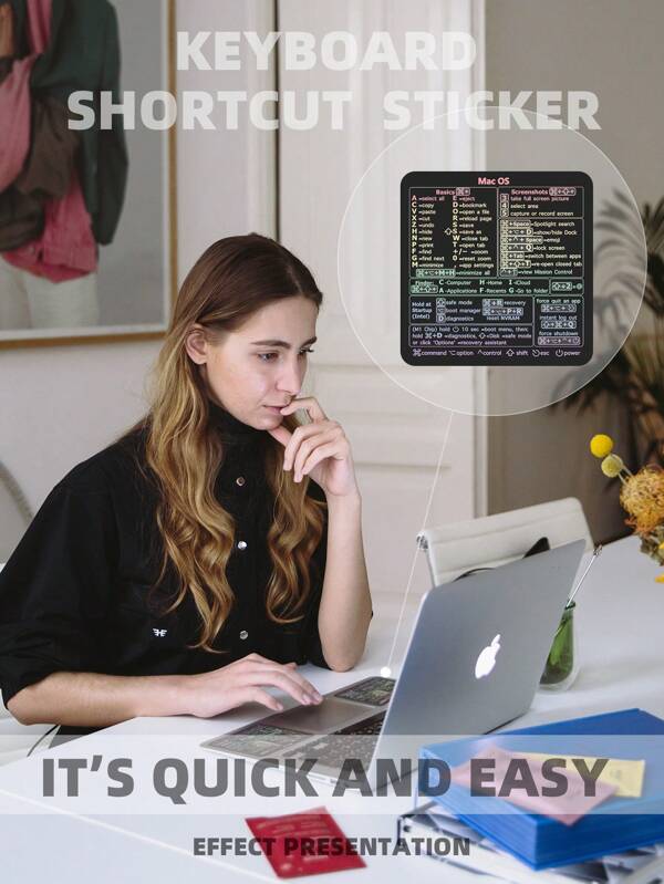 1sheet Shortcut Key Laptop Protective Sticker SHEIN USA