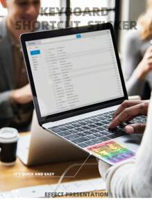 Miếng Dán Phím Tắt Laptop Tương Thích Với Macbook - Nhiều màu - Xem 4