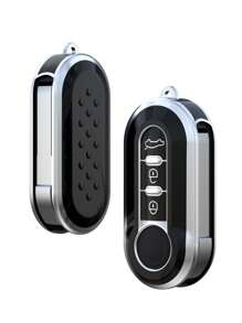 1pc TPU Car Key Case Compatible With Fiat - Black - View 1
