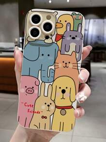 Vỏ điện thoại in hình động vật hoạt hình - Nhiều màu - Xem 2