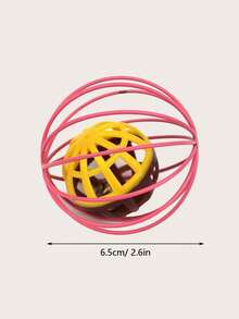 1 pieza con diseño de campana de color al azar gato broma bola para gato para jugando