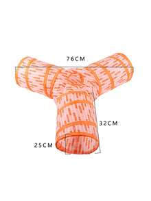 1pc Letter Graphic Cat Tunnel - Pink - View 5