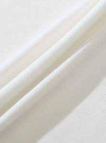 Calvaya Áo hai dây Plus Size màu trơn Giải trí - trắng - Xem 5