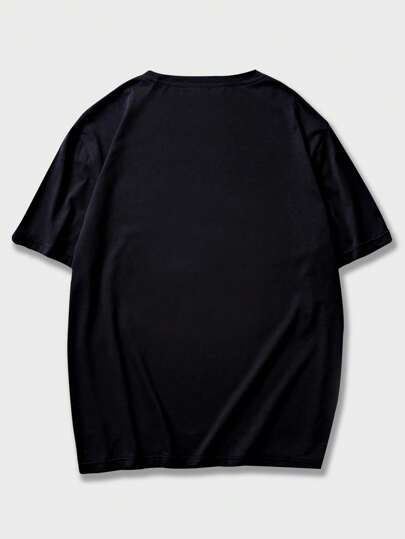 Street Life Camiseta con gráfico de coche y letras para hombres, escolar