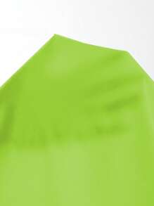 SHEIN EZwear Plus Solid Crop Tank Top - Lime Green - View 7