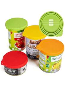 1pc Silicone Pet Can Lid - Green - View 3