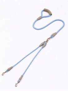 1 dây xích thú cưng hai đầu - Màu xanh lam - Xem 1
