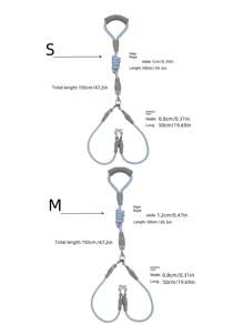 1 dây xích thú cưng hai đầu - Màu xanh lam - Xem 2
