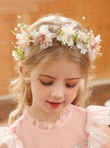 Girls Flower Decor Hair Band For Hair Decoration