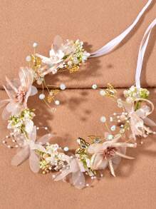 Girls Flower Decor Hair Band For Hair Decoration