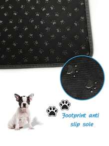 1pc Dog Pee Pad Pet Reusable Washable Diaper Mat 4 Layers Absorbent Leak Proof Training Pad Dog Urine Pad Mat - Dark Grey - View 4
