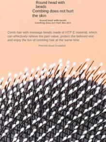 1 chiếc lược chải lông thú cưng bằng nhựa - Hồng - Xem 10