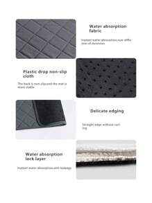 1pc Dog Pee Pad Pet Reusable Washable Diaper Mat 4 Layers Absorbent Leak Proof Training Pad Dog Urine Pad Mat - Dark Grey - View 9