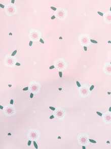 1件粉色新鮮花卉圖案寵物防水雨衣,適合泰迪和比熊等小型犬在雨天穿著 - 粉色 - 查看 7