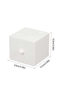 1 Hộp Đựng Văn Phòng Phẩm Đa Năng, Giá Để Bàn Màu Trơn Hiện Đại Cho Gia Đình, Văn Phòng - trắng - Xem 3