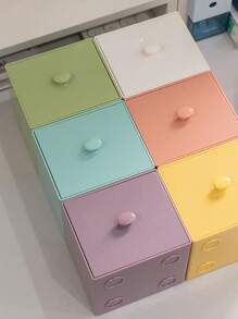 1 Hộp Đựng Văn Phòng Phẩm Đa Năng, Giá Để Bàn Màu Trơn Hiện Đại Cho Gia Đình, Văn Phòng - trắng - Xem 4