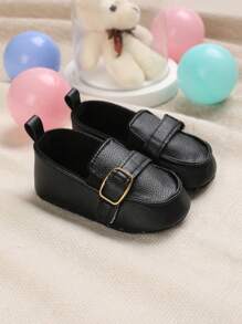 1pair Soft Bottom Baby Shoes For Boys Aged 0-1 - Black - View 3