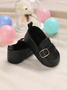 1pair Soft Bottom Baby Shoes For Boys Aged 0-1 - Black - View 4